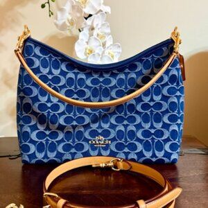 Coach Laurel Shoulder Bag in Denim Signature